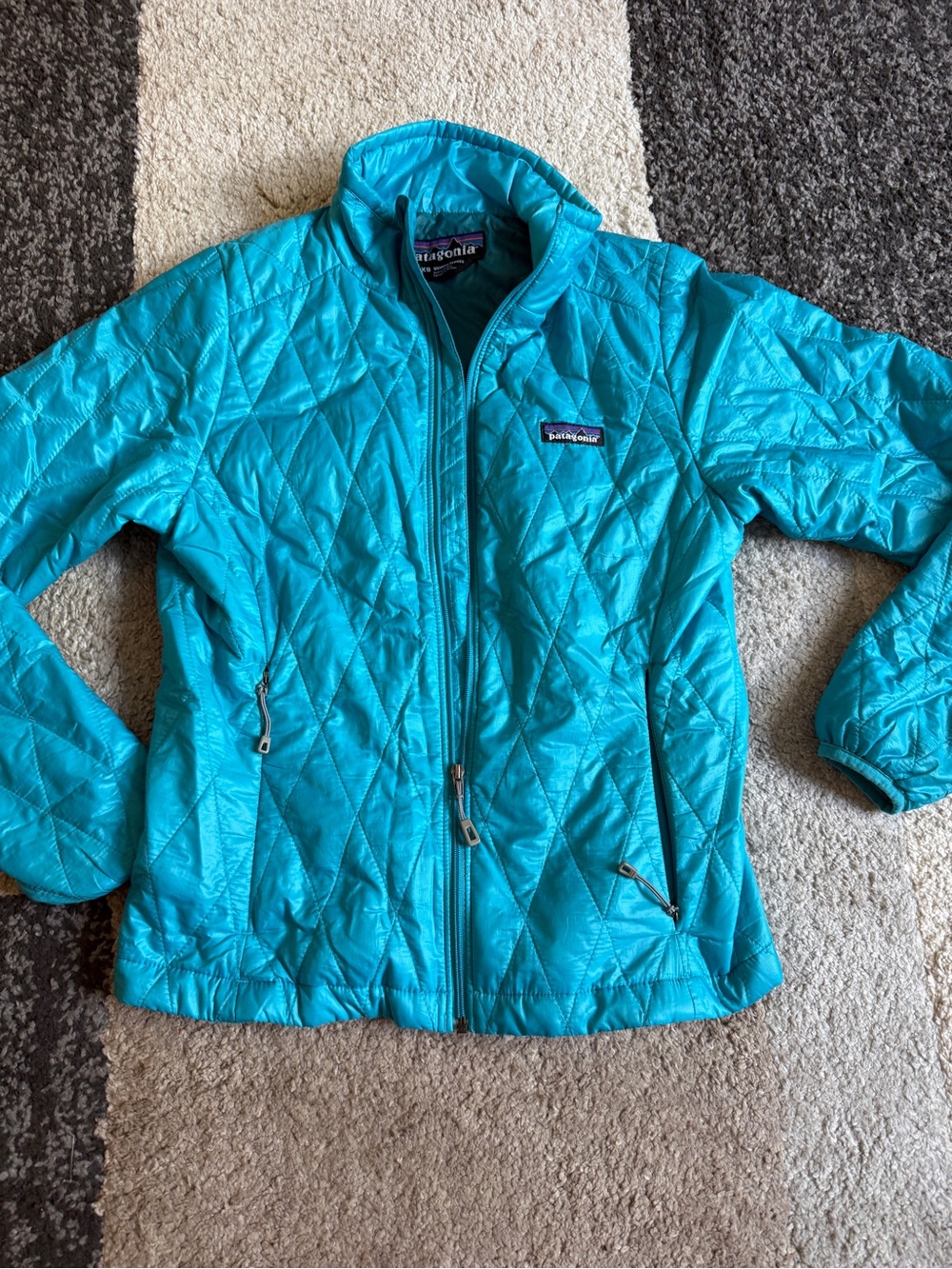 Patagonia Women’s Blue Teal Nano Puffer Jacket- XS